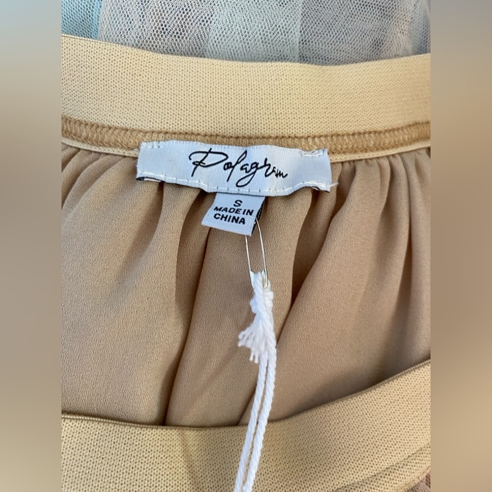 ❌SOLD❌NWT POLAGRAM TULLE SKIRT PEACH BLUE AQUA MIDI MAXI SMALL - Picture 5 of 5